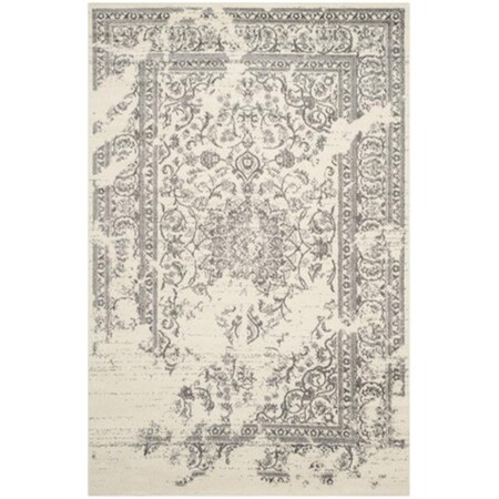 Safavieh Adirondack Power Loomed Rectangle Rug- Ivory - Silver- 5 Ft. 1 In. X 7 Ft. 6 In. ADR101B-5